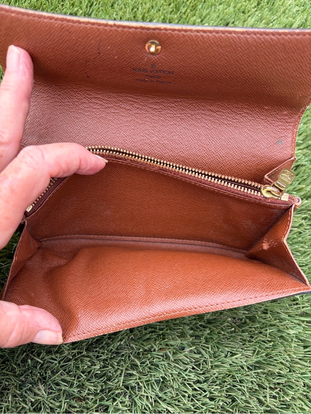 Authentic Louis Vuitton Monogram Long Wallet France Vintage - Picture 8 of 11